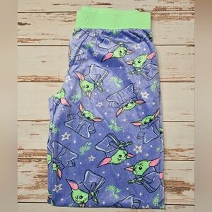 Star Wars Grogu Baby Yoda Super Soft Pajama Pants Womens L